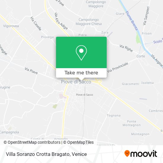 Villa Soranzo Crotta Bragato map