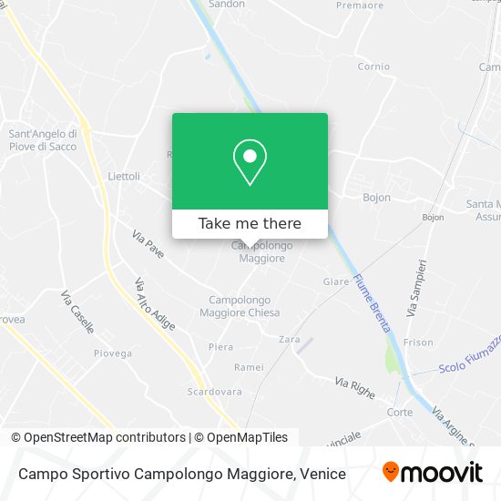 Campo Sportivo Campolongo Maggiore map