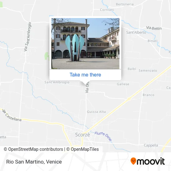 San Martino River map