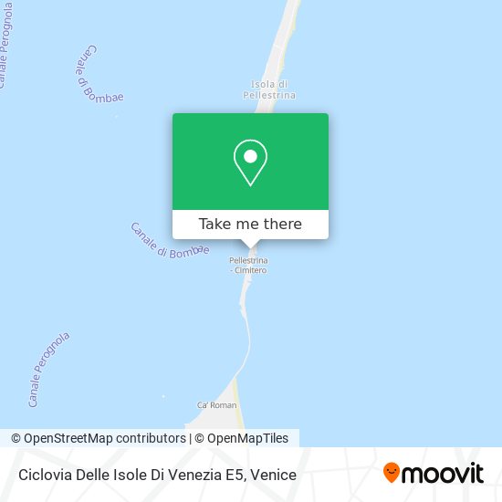 Ciclovia Delle Isole Di Venezia E5 map