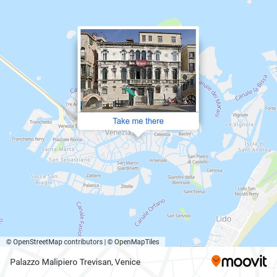 Palazzo Malipiero Trevisan map