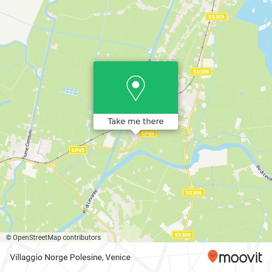 Villaggio Norge Polesine map