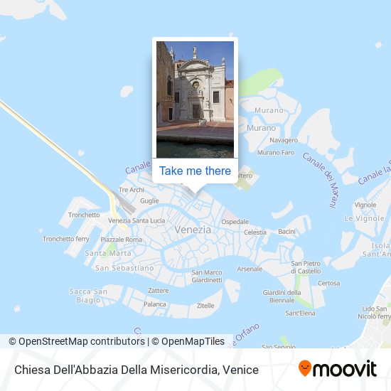 Chiesa Dell'Abbazia Della Misericordia map