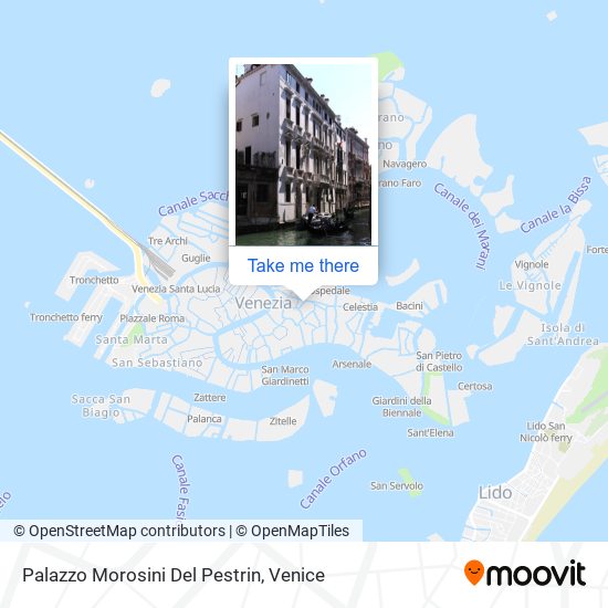 Palazzo Morosini Del Pestrin map