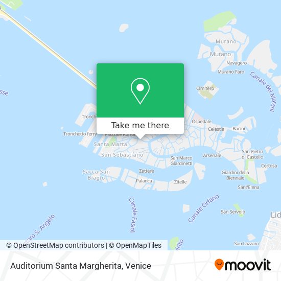 Auditorium Santa Margherita map