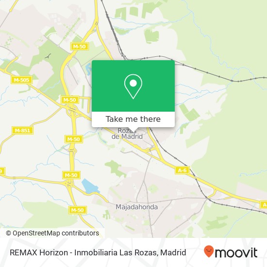 REMAX Horizon - Inmobiliaria Las Rozas map