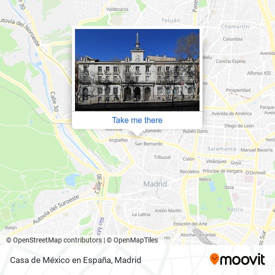 mapa Casa de México en España