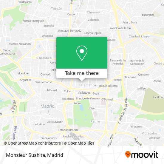 Monsieur Sushita map