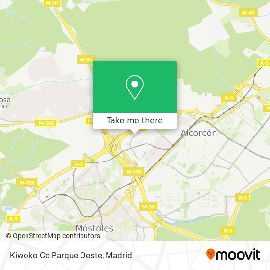 mapa Kiwoko Cc Parque Oeste