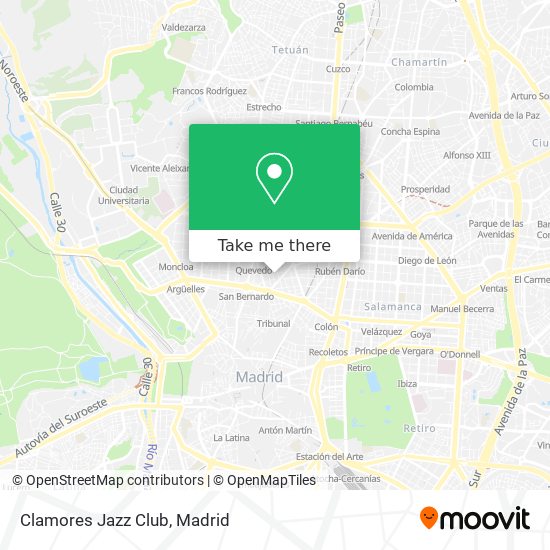 Clamores Jazz Club map