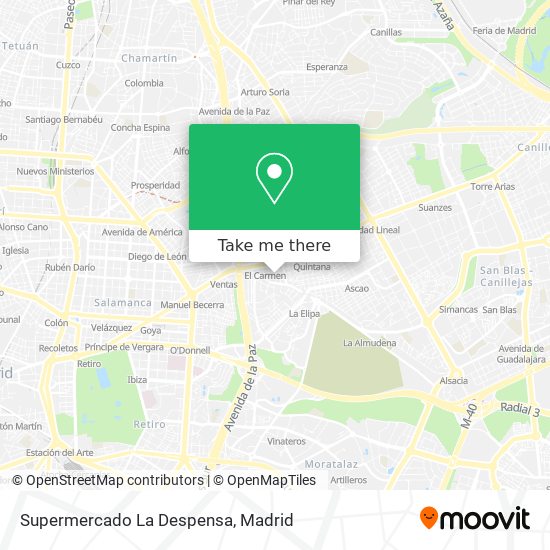 mapa Supermercado La Despensa