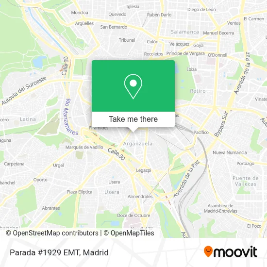 Parada #1929 EMT map