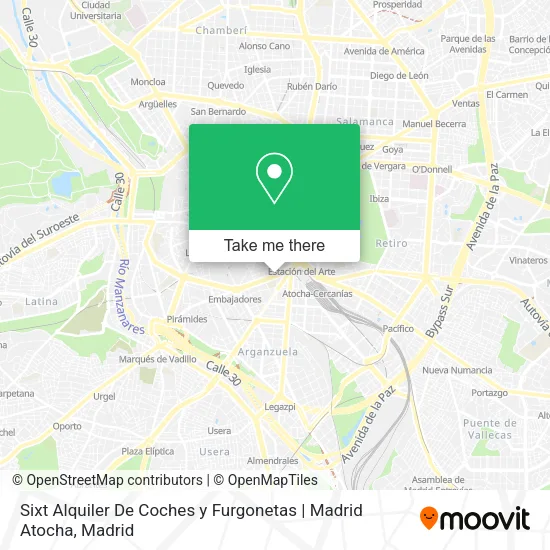 Sixt Alquiler De Coches y Furgonetas | Madrid Atocha map