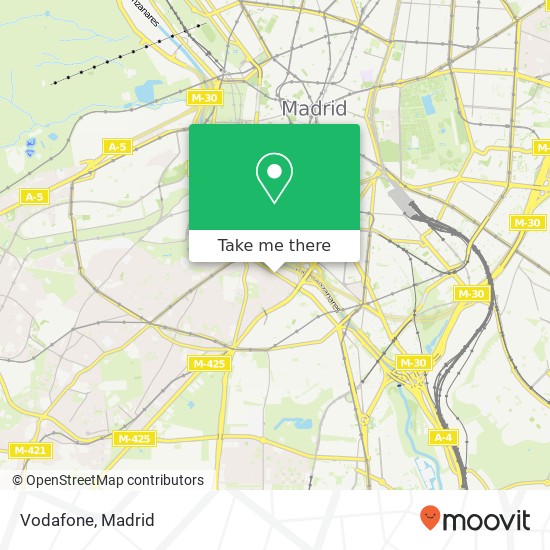 mapa Vodafone