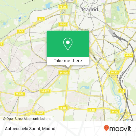 Autoescuela Sprint map