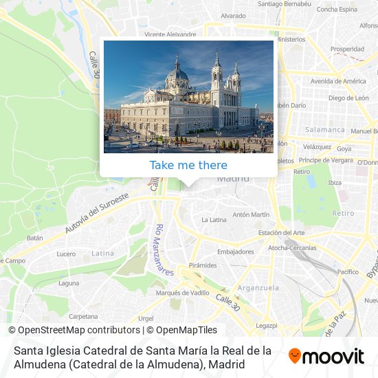 mapa Santa Iglesia Catedral de Santa María la Real de la Almudena (Catedral de la Almudena)