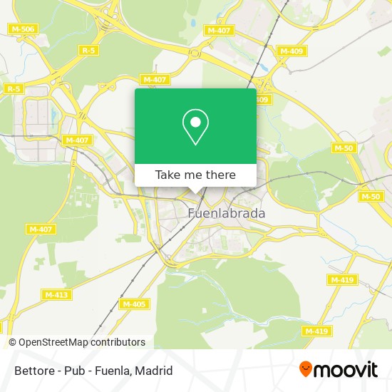 Bettore - Pub - Fuenla map