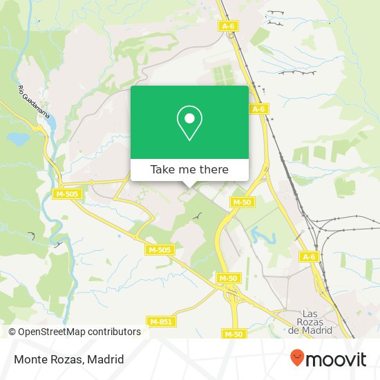 mapa Monte Rozas