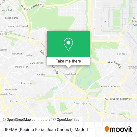 IFEMA (Recinto Ferial Juan Carlos I) map