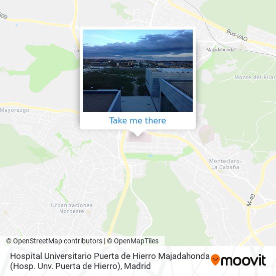Hospital Universitario Puerta de Hierro Majadahonda (Hosp. Unv. Puerta de Hierro) map