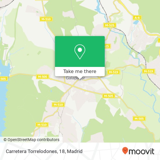 Carretera Torrelodones, 18 map