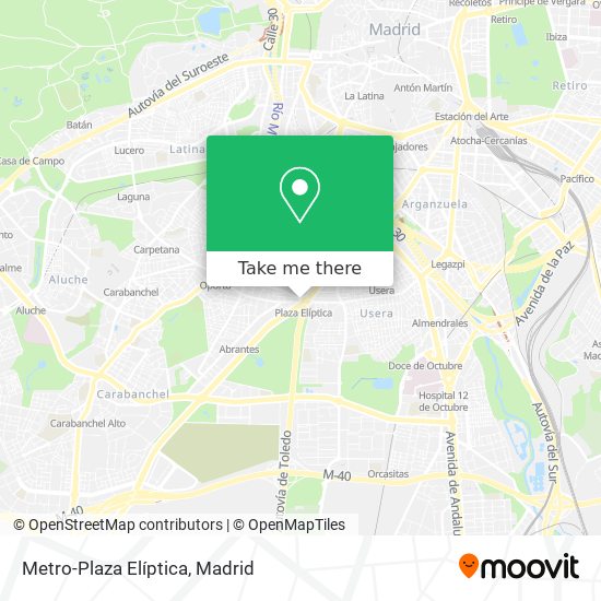 Metro-Plaza Elíptica map