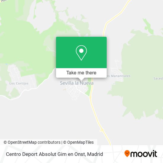 Centro Deport Absolut Gim en Onst map