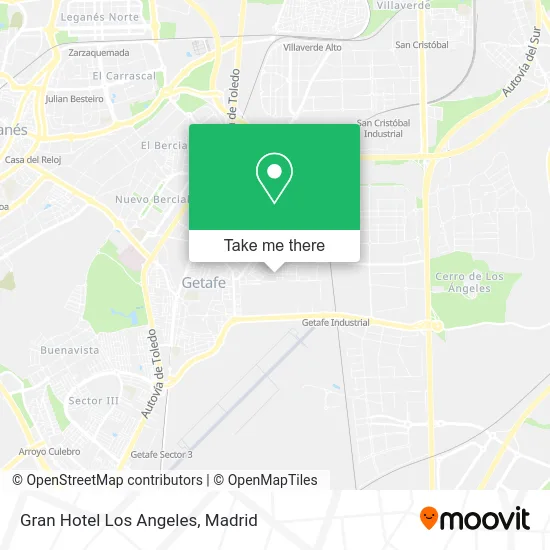 Gran Hotel Los Angeles map