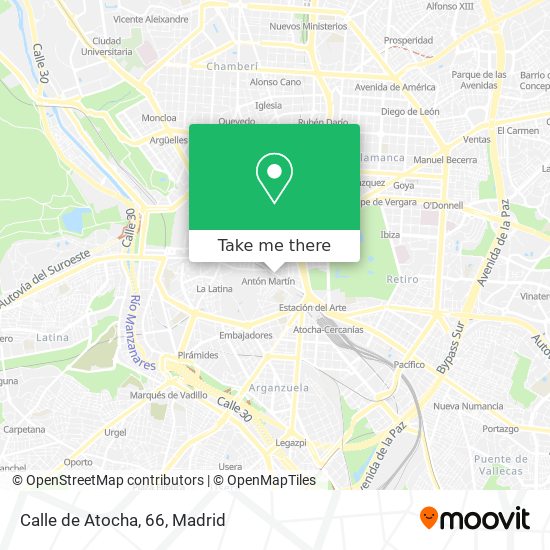 mapa Calle de Atocha, 66