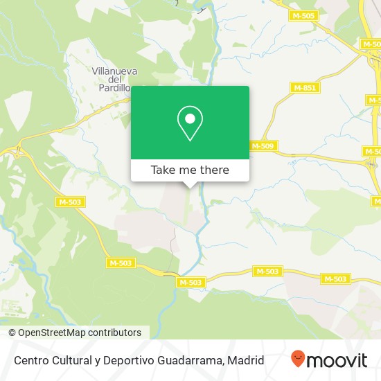 Centro Cultural y Deportivo Guadarrama map