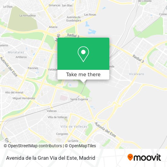 Avenida de la Gran Vía del Este map