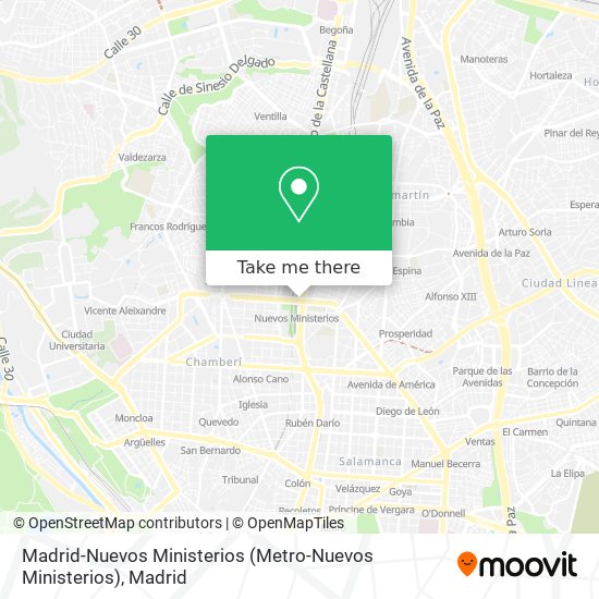 Madrid-Nuevos Ministerios (Metro-Nuevos Ministerios) map