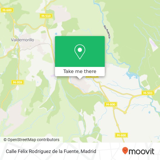 mapa Calle Félix Rodríguez de la Fuente