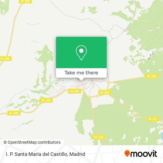 mapa I. P. Santa María del Castillo