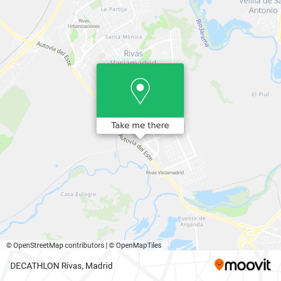 How to get to DECATHLON Rivas in Rivas Vaciamadrid by Bus or Metro