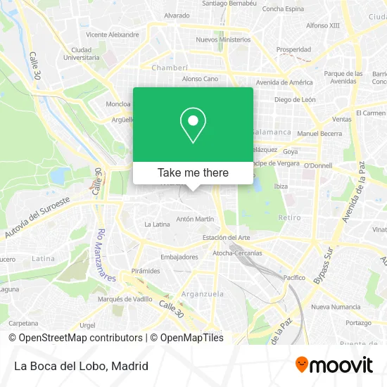 La Boca del Lobo map
