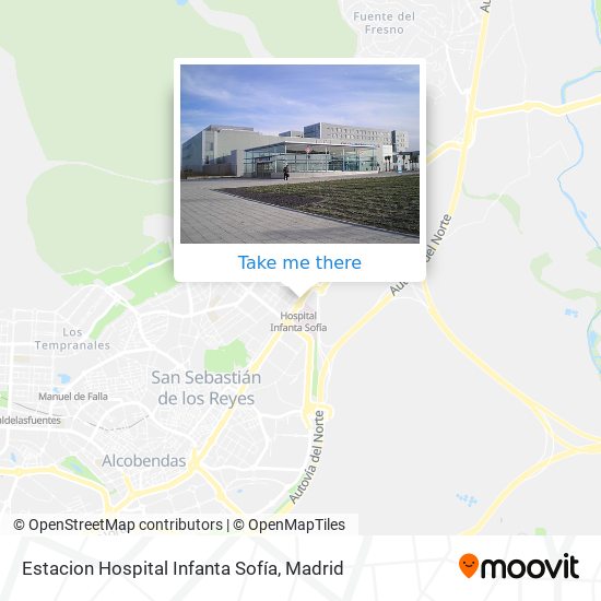 Estacion Hospital Infanta Sofía map