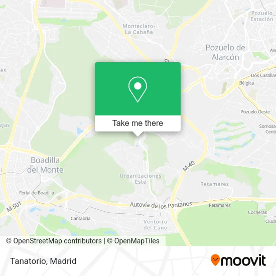 Tanatorio map