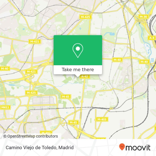 Camino Viejo de Toledo map