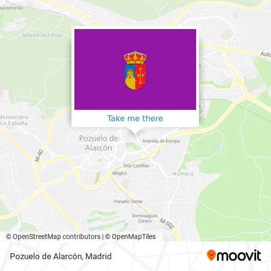 mapa Pozuelo de Alarcón