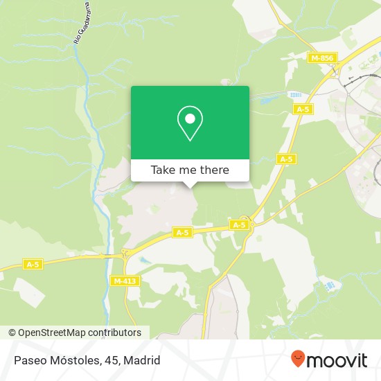 mapa Paseo Móstoles, 45