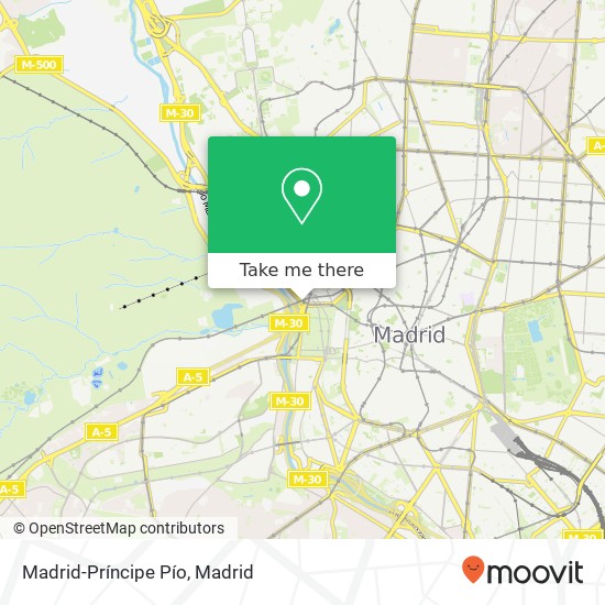 Madrid-Príncipe Pío map