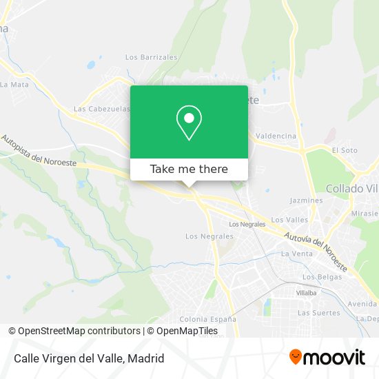 mapa Calle Virgen del Valle