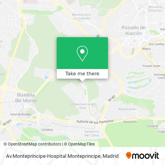 Av.Montepríncipe-Hospital Monteprincipe map