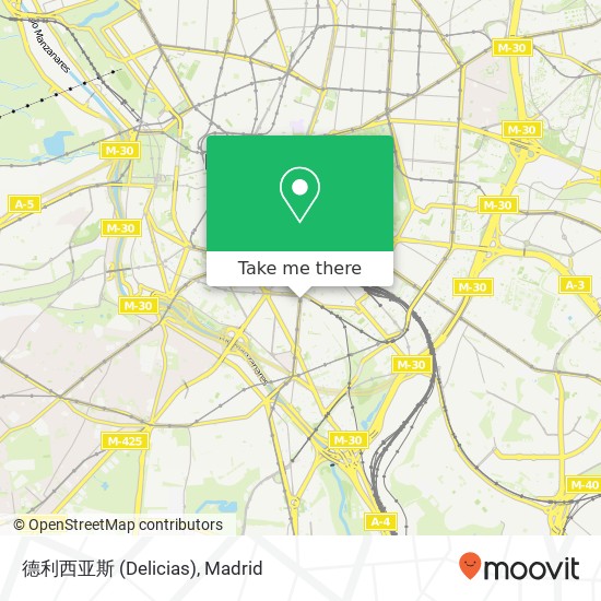 mapa 德利西亚斯 (Delicias)