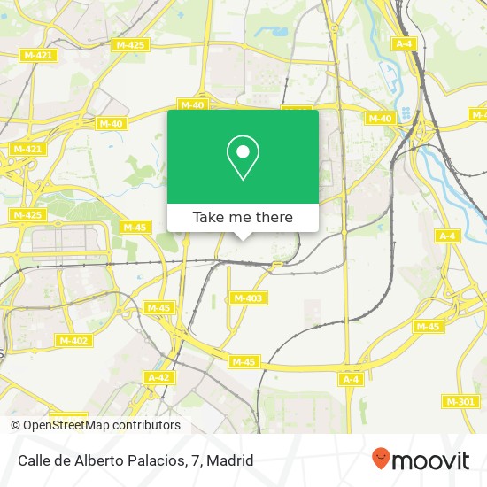 mapa Calle de Alberto Palacios, 7