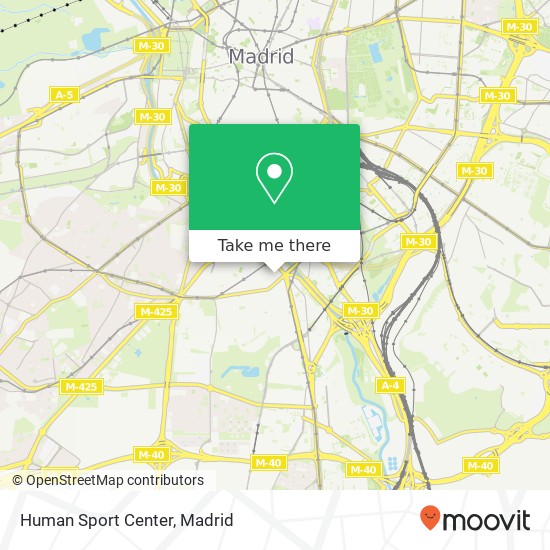 Human Sport Center map
