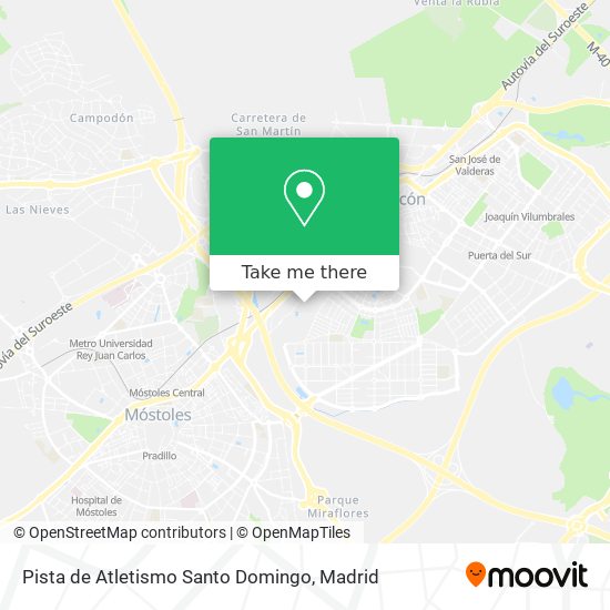 mapa Pista de Atletismo Santo Domingo