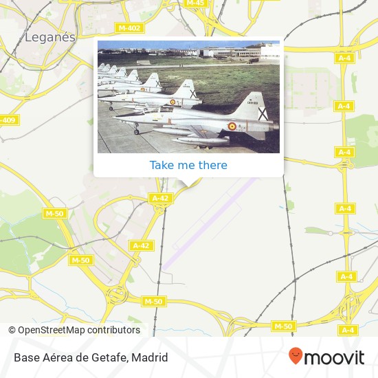 Base Aérea de Getafe map