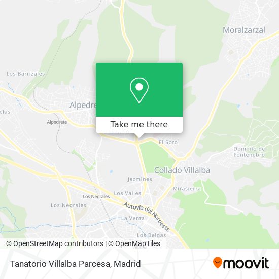 mapa Tanatorio Villalba Parcesa